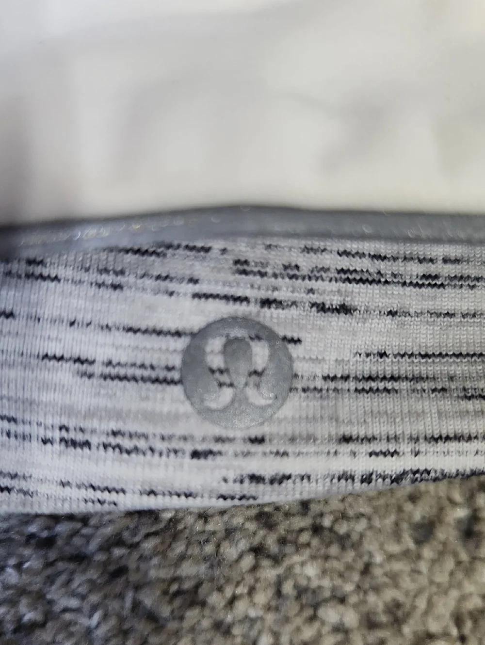 New Lululemon Run And Done Ear Warmer (Softshell) Space Dye Camo White Silver